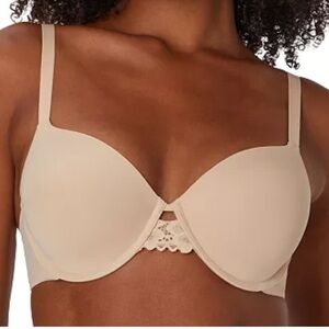 MAIDENFORM One Fab Fit 2.0 T-Shirt Shaping Extra Coverage Underwire Bra Nude 42D